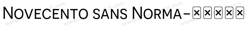Novecento sans Norma字体转换
